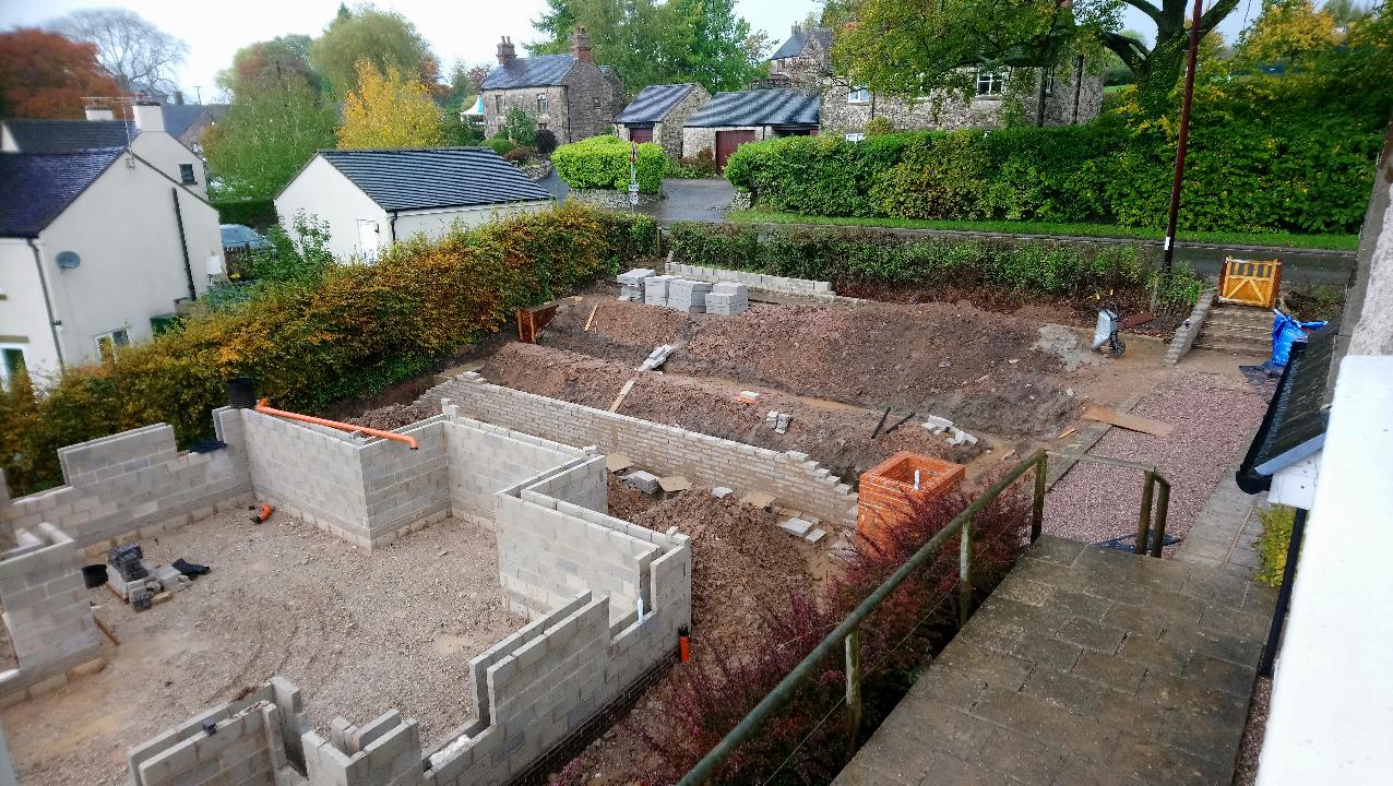 Parking walls started